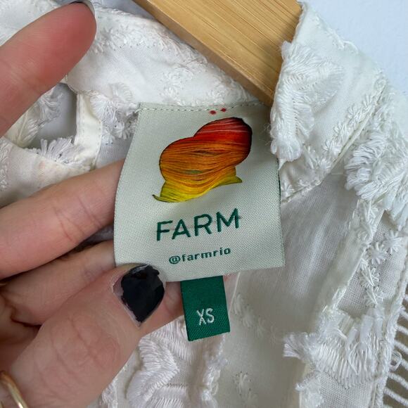 FARM Rio Cream Textured Blouse - Picture 5 of 8